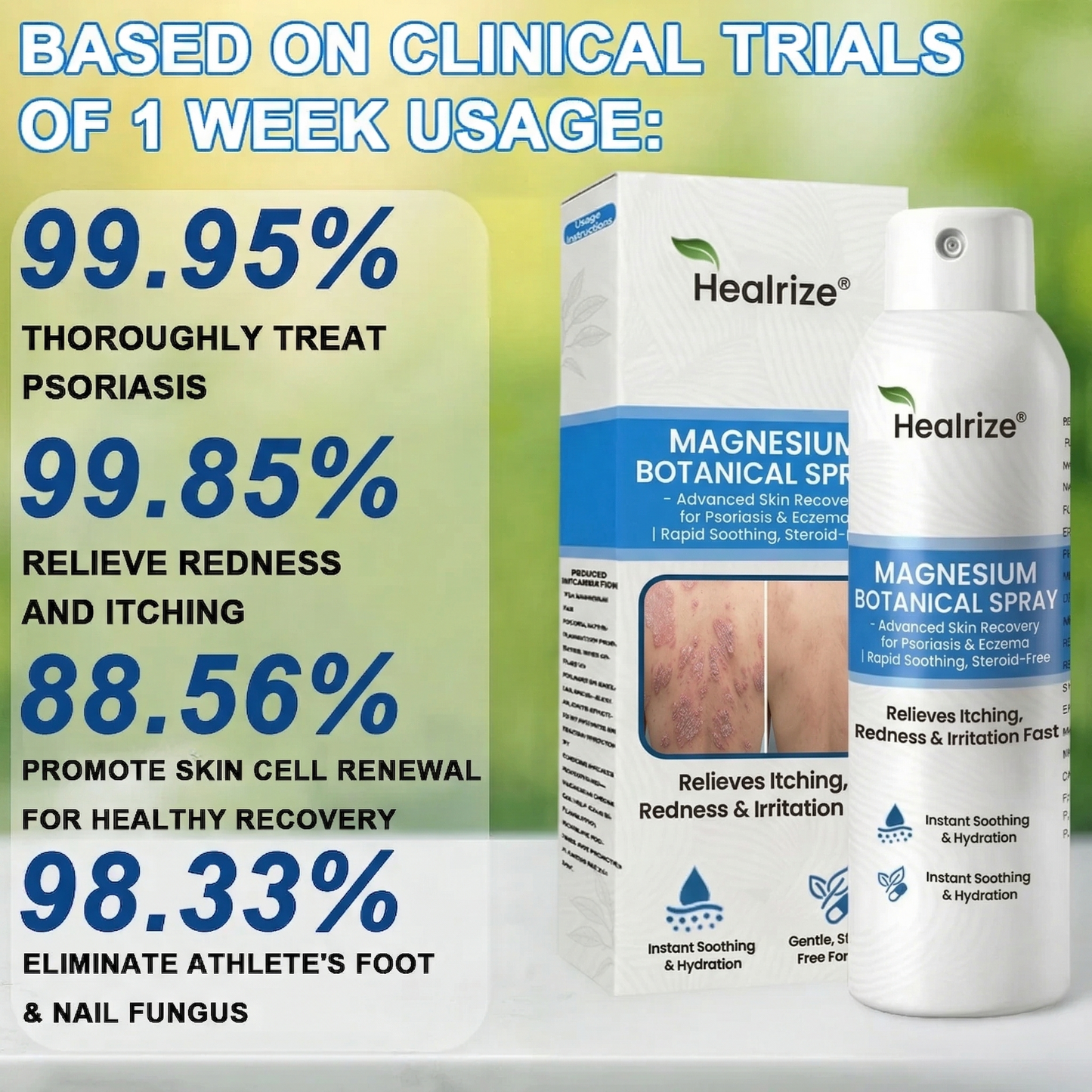 ✅ 𝙊𝙛𝙛𝙞𝙘𝙞𝙖𝙡 𝙎𝙩𝙤𝙧𝙚 | Healrize® Magnesium Botanical Spray – Advanced Skin Recovery for Psoriasis & Eczema | Rapid Soothing, Steroid-Free