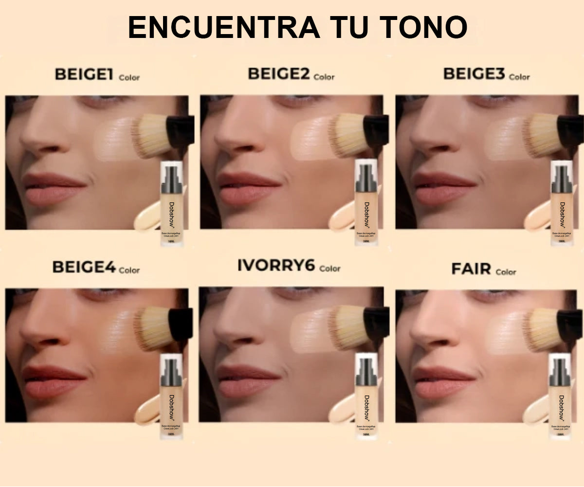 Dobshow® Base de maquillaje GlowLock 24H