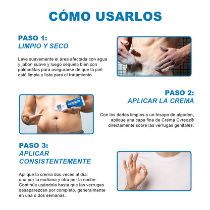 Cvreoz® Crema Alivio Verrugas Genitales VPH