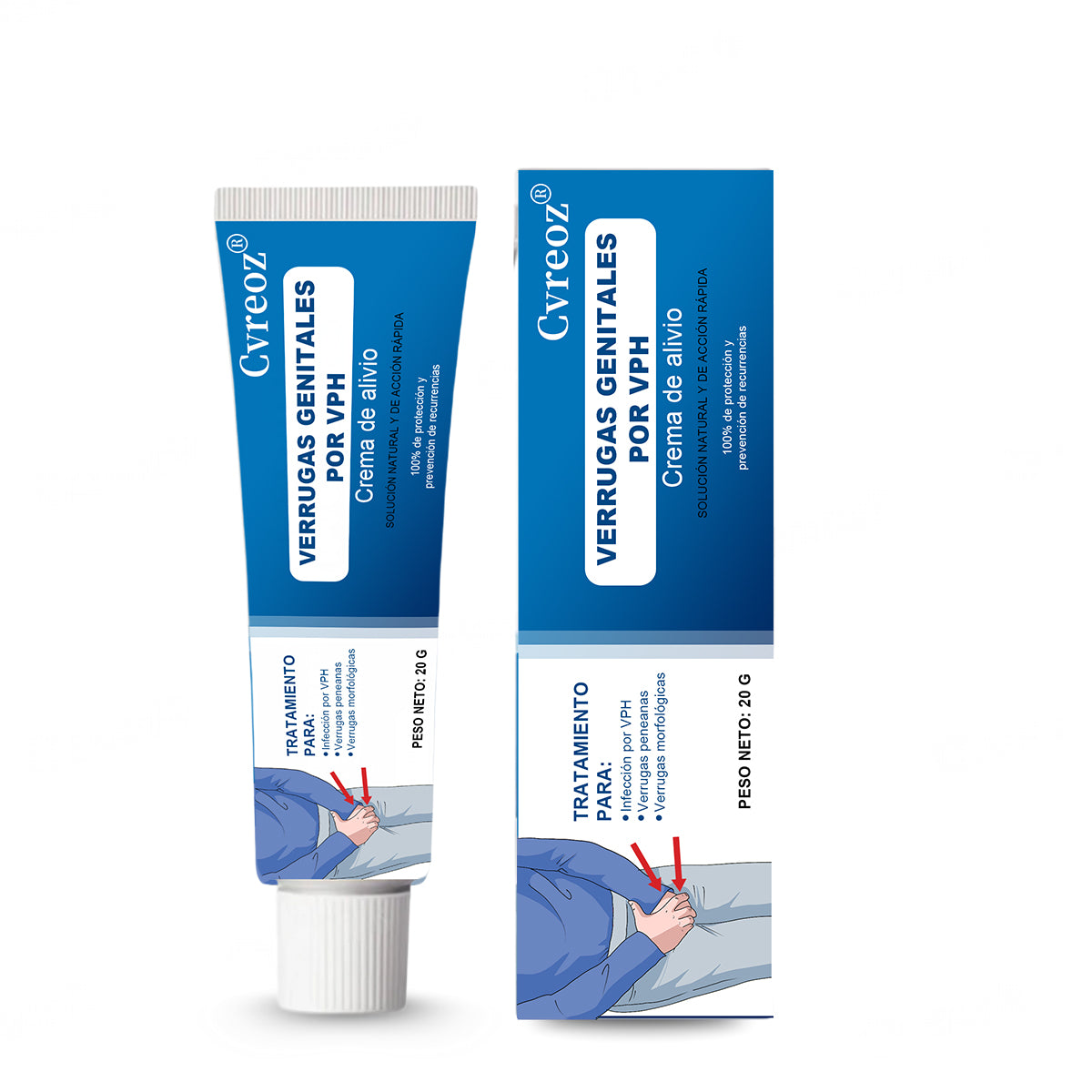 Cvreoz® Crema Alivio Verrugas Genitales VPH