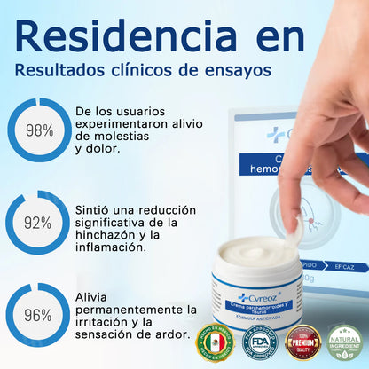 Cvreoz® Crema para hemorroides y fisuras