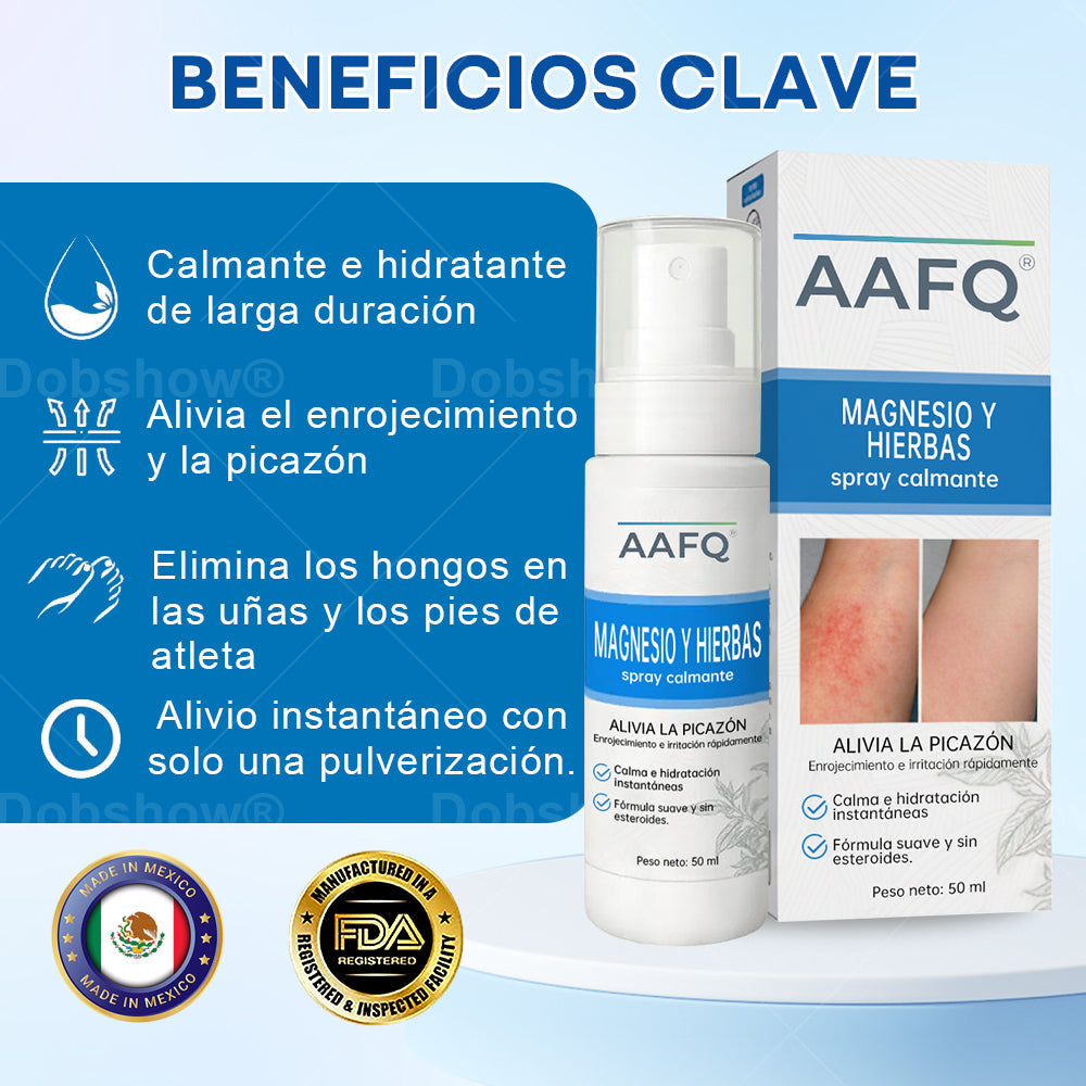 AAFQ® Spray Calmante de Magnesio y Hierbas