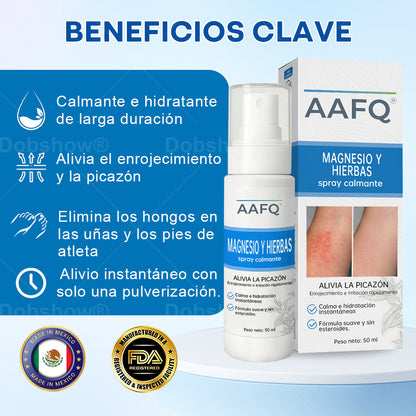 AAFQ® Spray Calmante de Magnesio y Hierbas