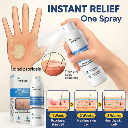 ✅ 𝙊𝙛𝙛𝙞𝙘𝙞𝙖𝙡 𝙎𝙩𝙤𝙧𝙚 | Healrize® Magnesium Botanical Spray – Advanced Skin Recovery for Psoriasis & Eczema | Rapid Soothing, Steroid-Free