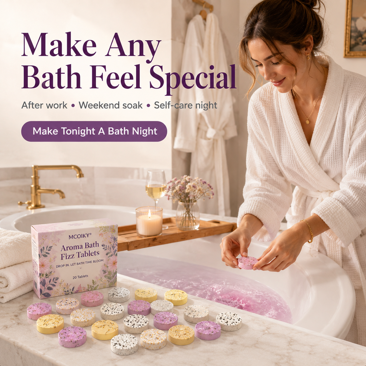 MCOIKY® Aroma Bath Fizz Tablets