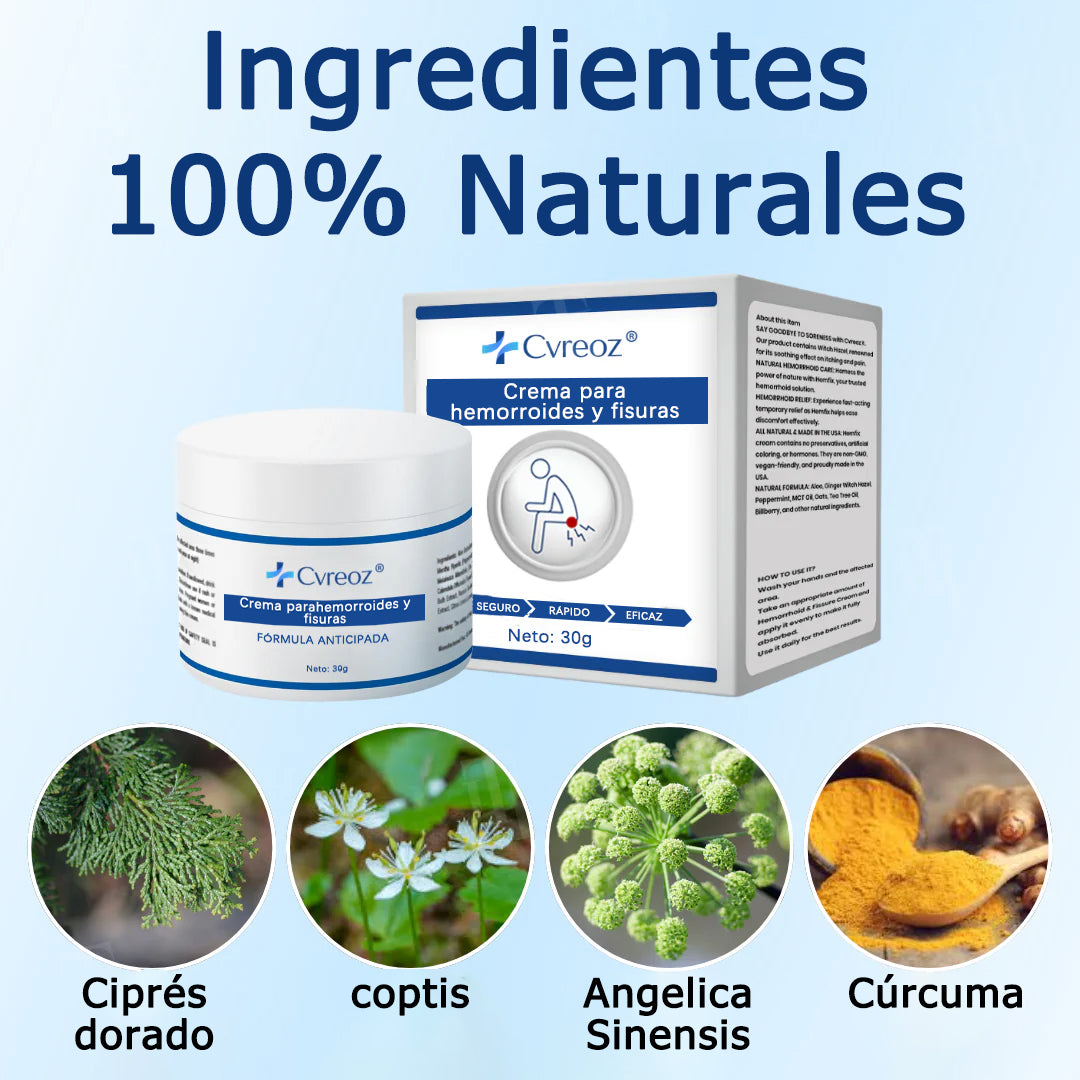 Cvreoz® Crema para hemorroides y fisuras