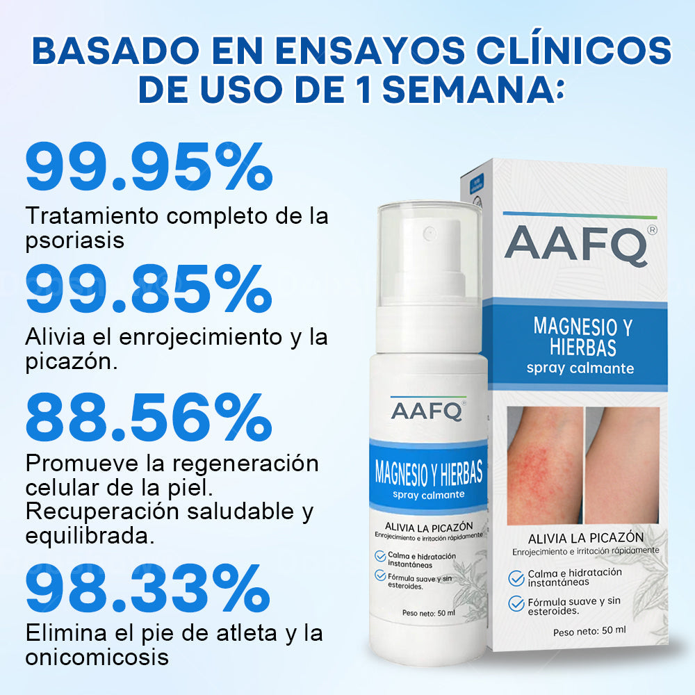 AAFQ® Spray Calmante de Magnesio y Hierbas