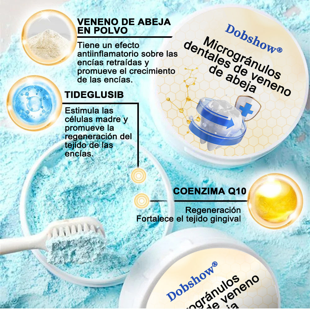 Dobshow® Microgránulos Dentales de Veneno de Abeja (🇲🇽 🦷 Aprobado)