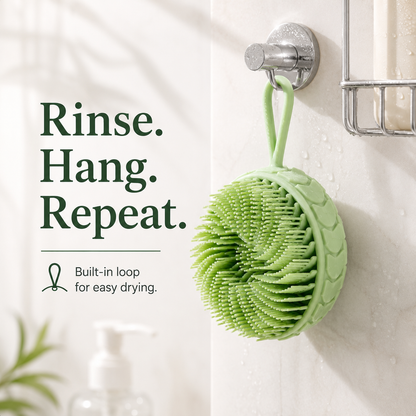 MCOIKY® Lotus Silicone Dual-Sided Bath Brush