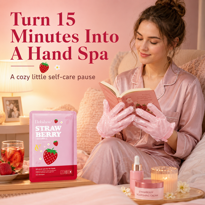 Dobshow® Strawberry Vitamin C Radiance Hand Mask