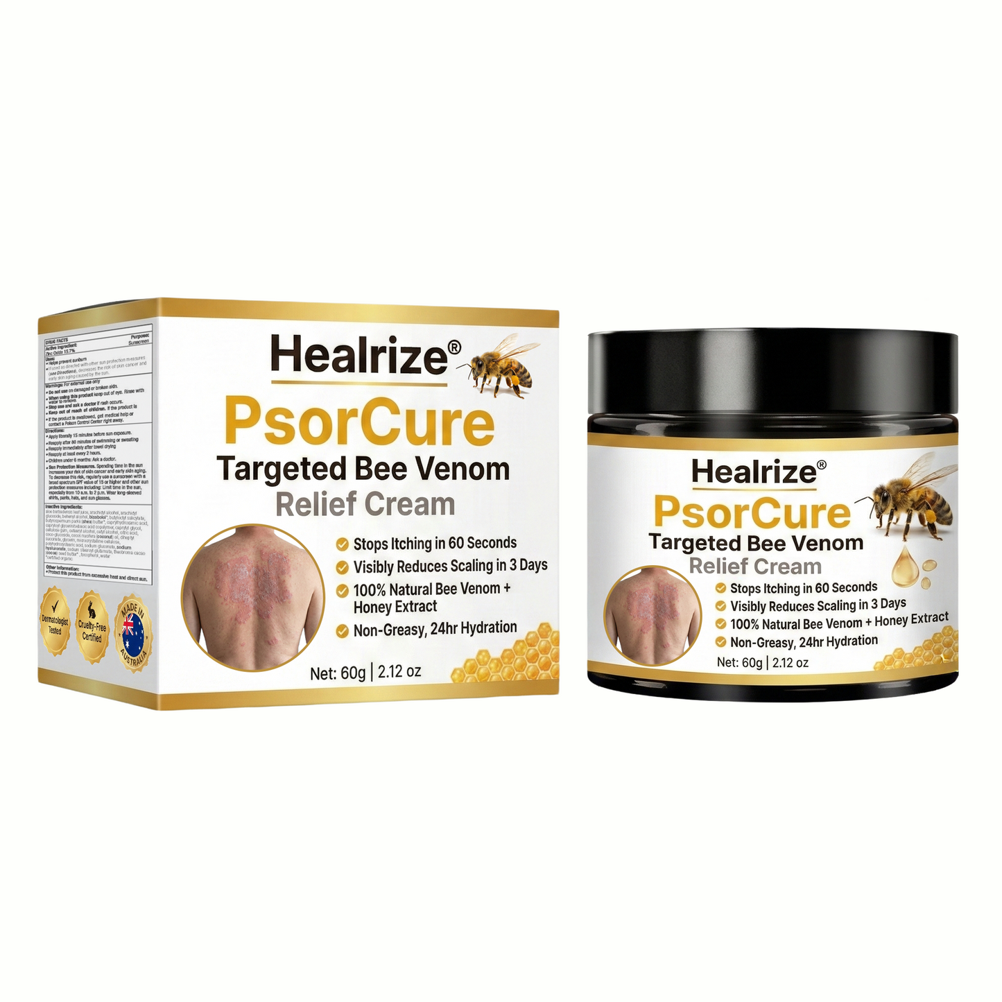 Healrize® PsorCure Targeted Bee Venom Relief Cream
