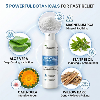 ✅ 𝙊𝙛𝙛𝙞𝙘𝙞𝙖𝙡 𝙎𝙩𝙤𝙧𝙚 | Healrize® Magnesium Botanical Spray – Advanced Skin Recovery for Psoriasis & Eczema | Rapid Soothing, Steroid-Free