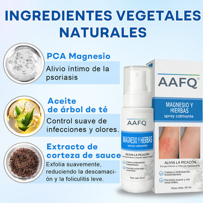 AAFQ® Spray Calmante de Magnesio y Hierbas