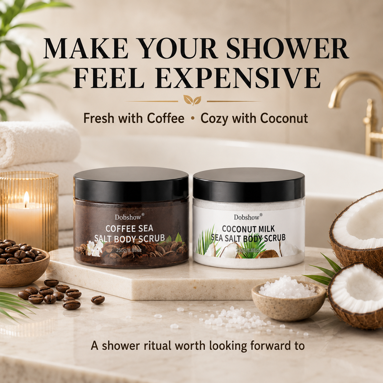 Dobshow® Sea Salt Body Scrub Duo