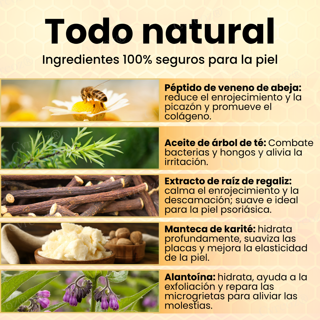 Cvreoz® Veneno de Abeja Psoriasis Crema de Cuidado