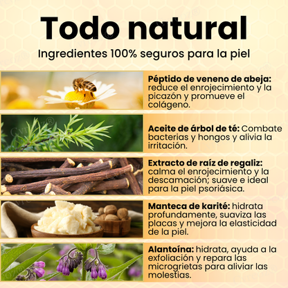 Cvreoz® Veneno de Abeja Psoriasis Crema de Cuidado
