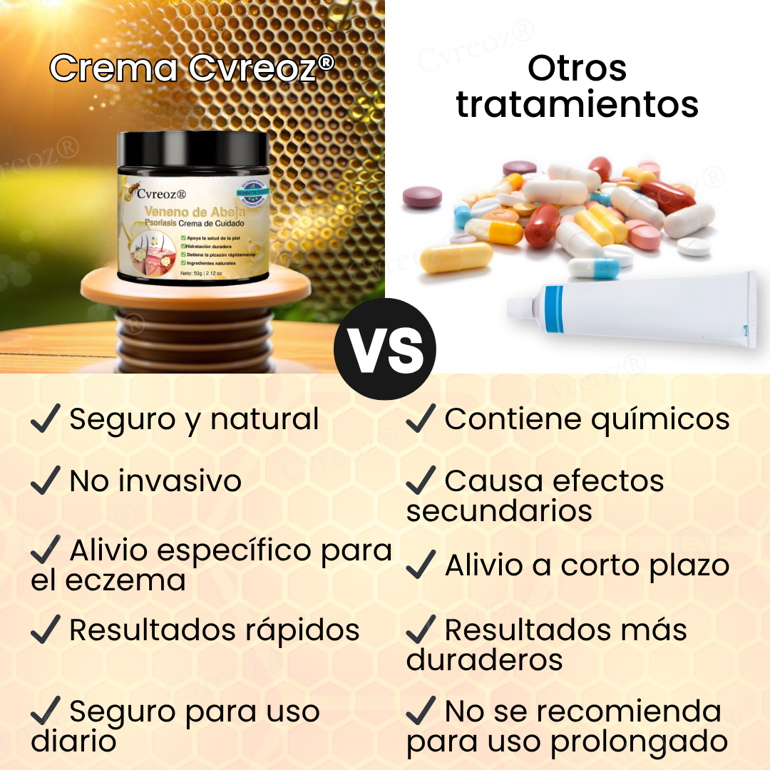 Cvreoz® Veneno de Abeja Psoriasis Crema de Cuidado
